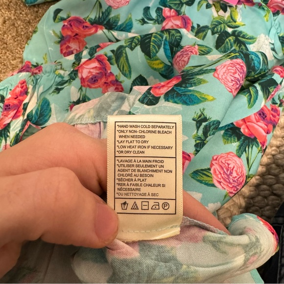 NWT Betsey Johnson Pinky Bright Floral-Print Mini Dress, Size L - Picture 11 of 11